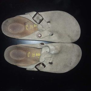 Birkenstock Boston Soft Footbed Suede Clog Sandals
